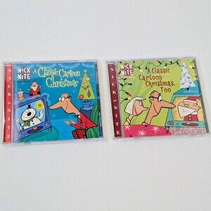 Vtg Nick At Nite A Classic Cartoon Christmas One & Too Various Artists 2 CDs OOP